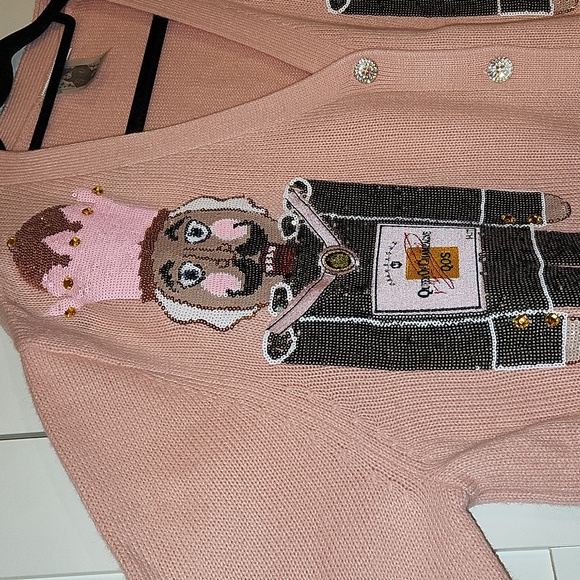 NWOT Queen of sparkles nutcracker Cardigan sweater - Picture 3 of 4
